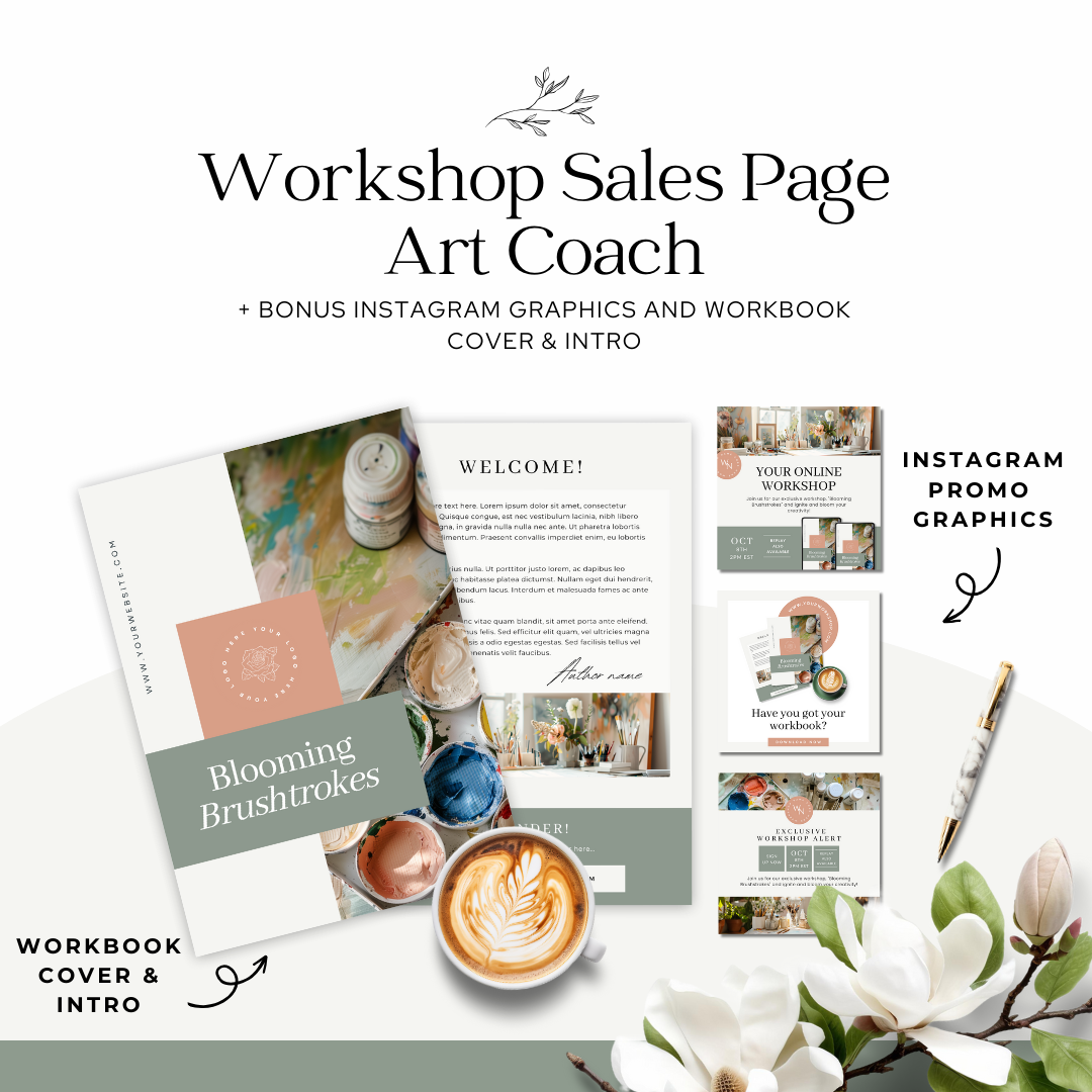 Systeme.io Workshop Sign Up & Sales Page - Art Coach