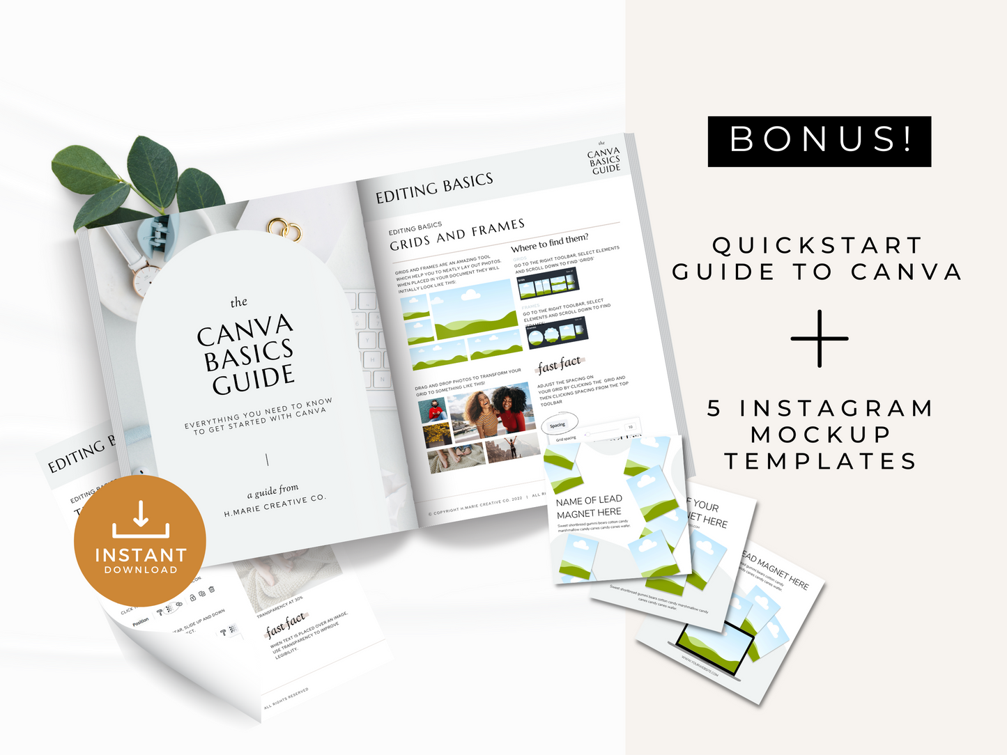 Opt-In Landing Page for Systeme.io | Black & Cream