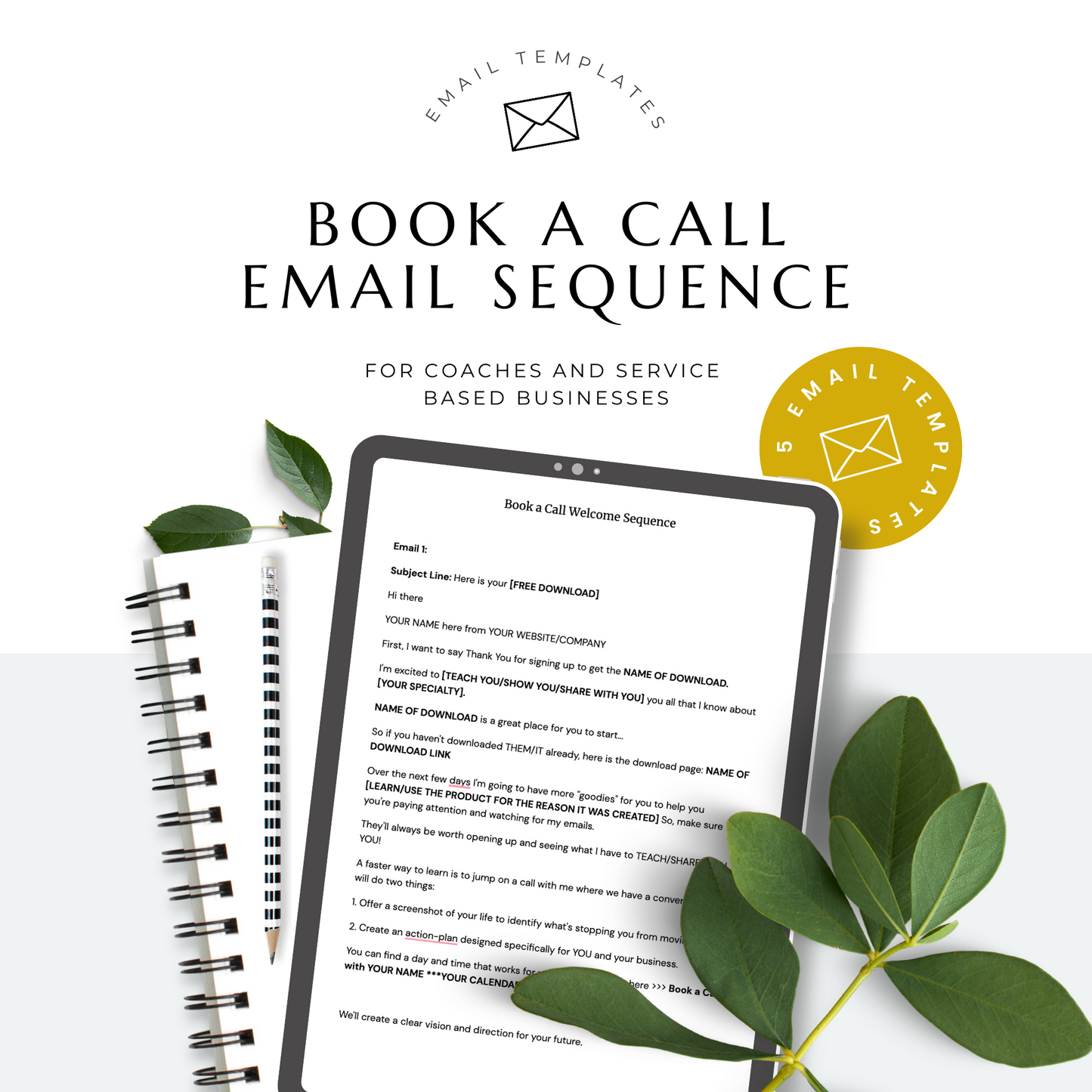 Book a Call Email Sequence