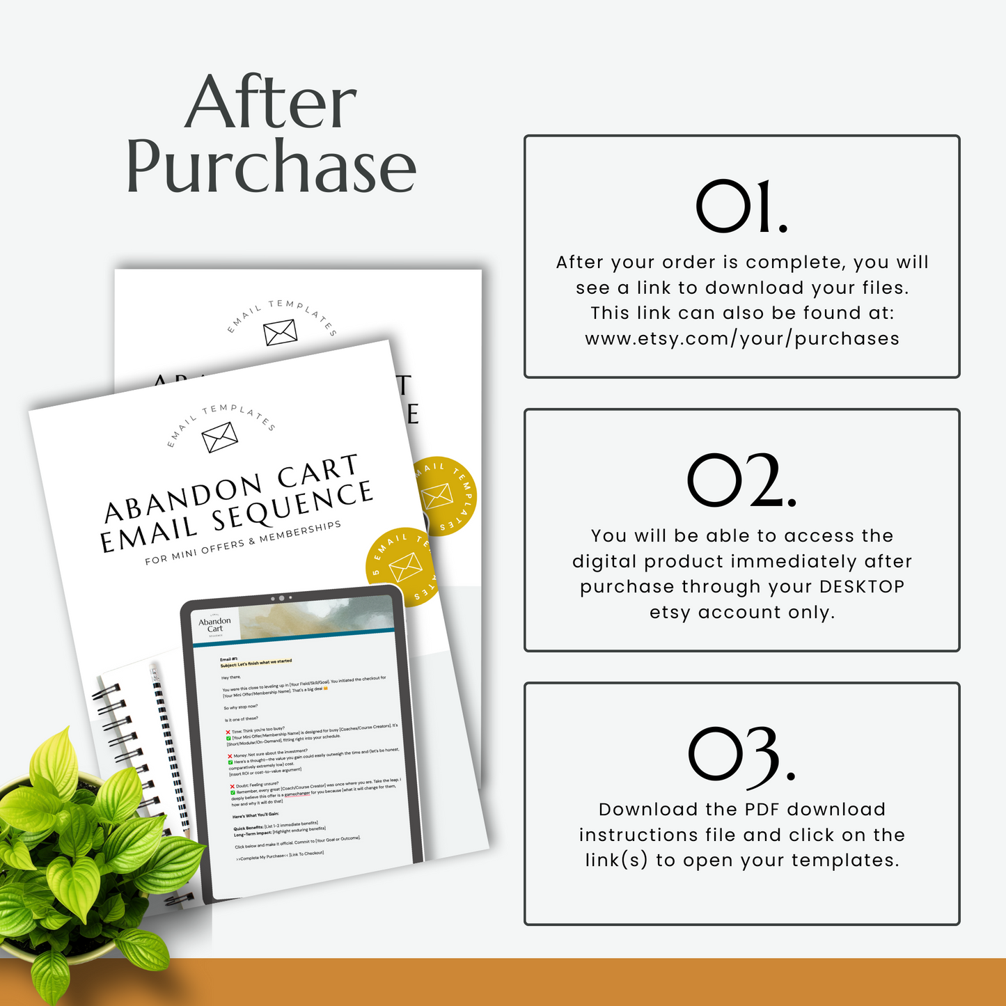 Abandon Cart Email Sequence | 5 Email Templates