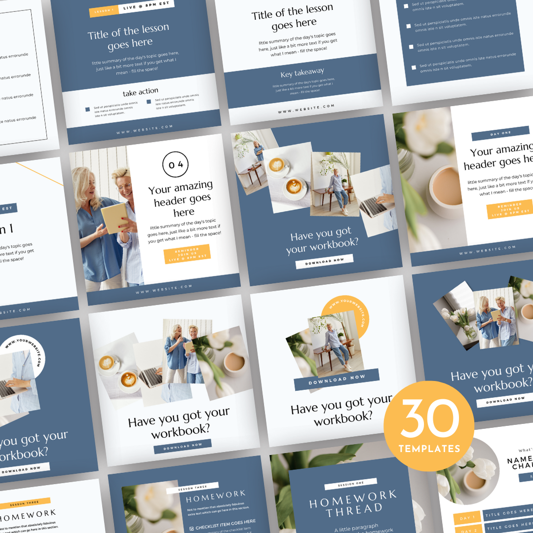 5 Day Challenge Social Post Kit