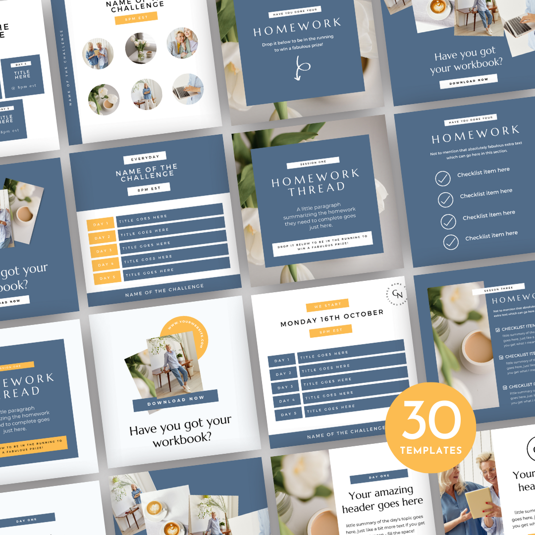 5 Day Challenge Social Post Kit
