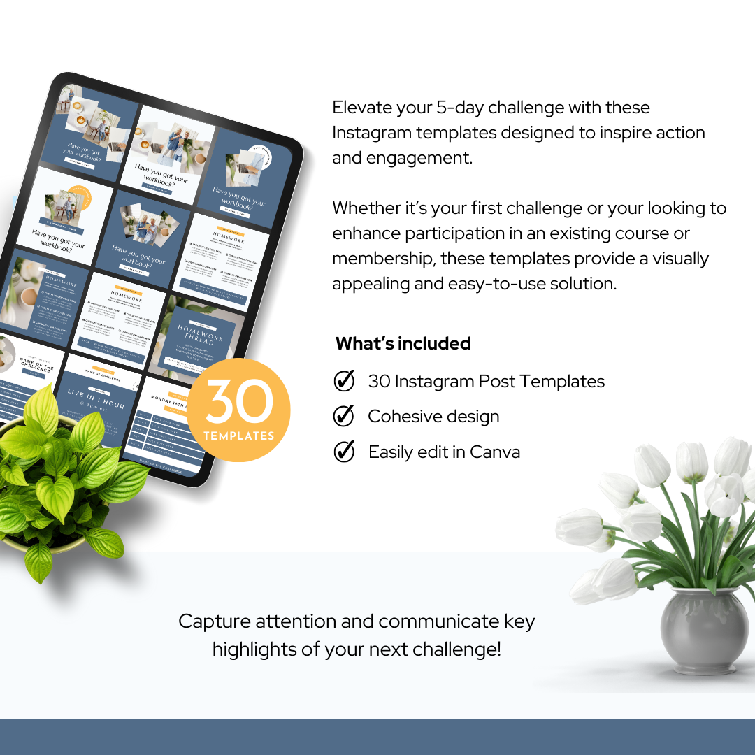 5 Day Challenge Social Post Kit