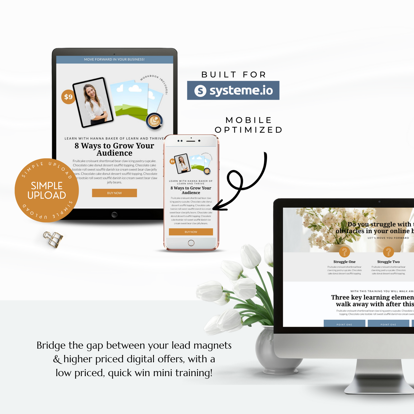 Get to Know Me Mini Training Sales Page for Systeme.io