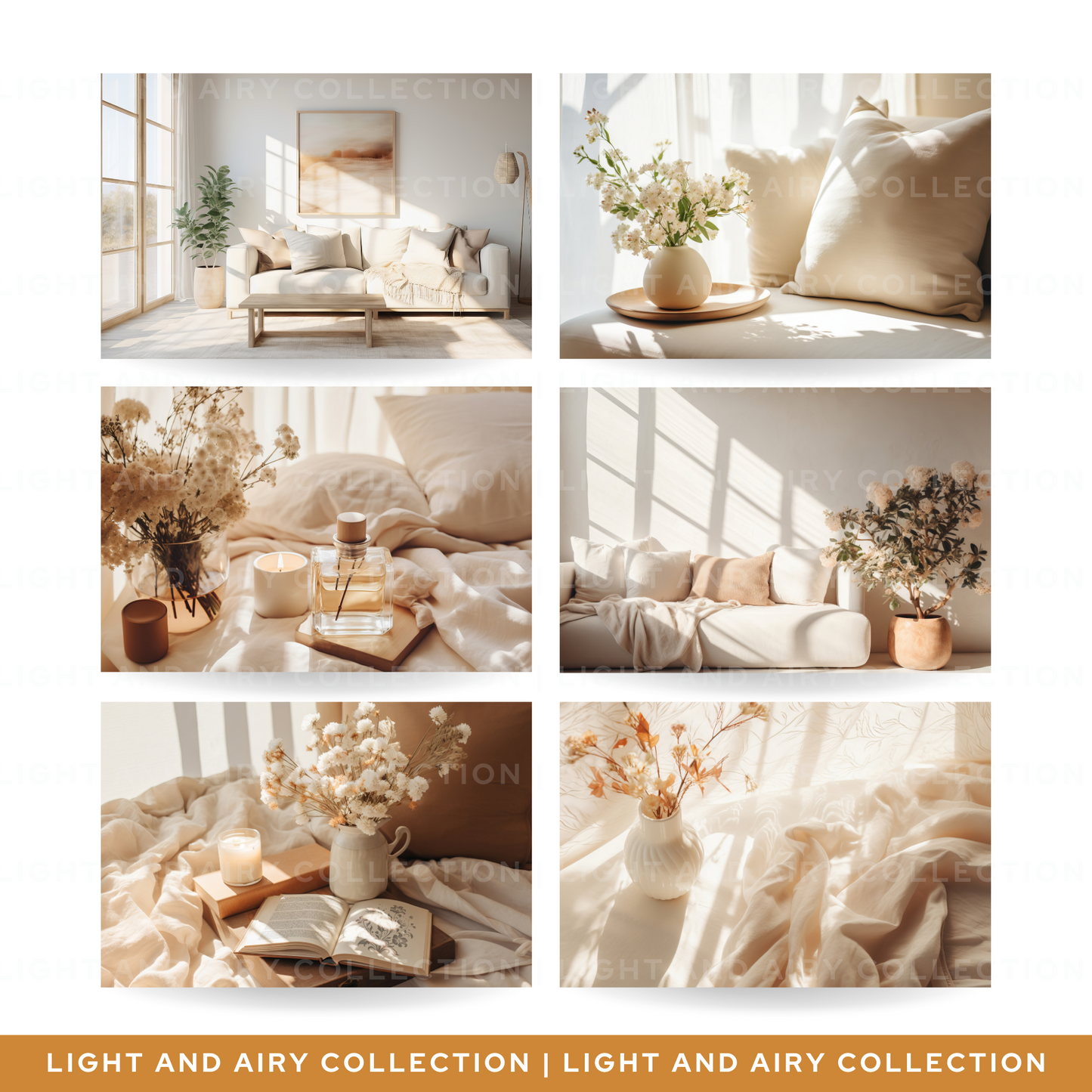 15 Styled Stock Images | Light and Airy Neutral Floral