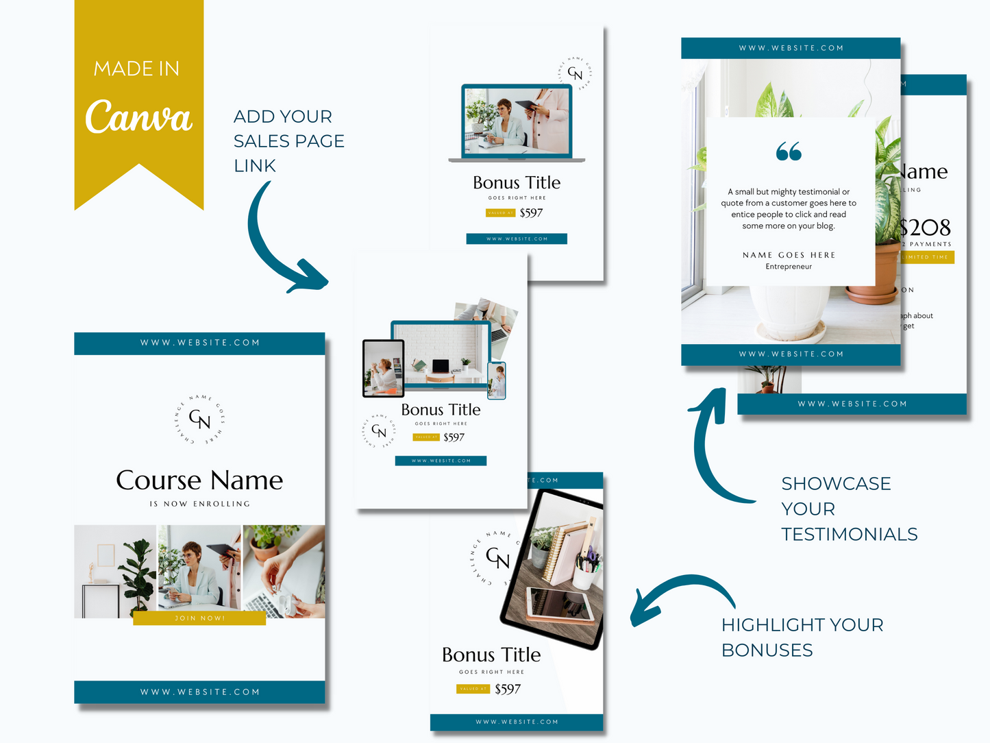 Course Launch Pinterest Pins