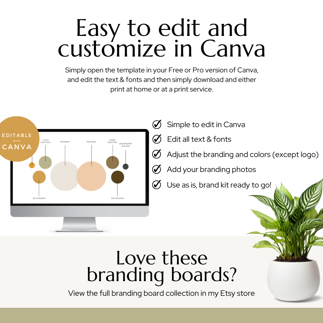 Coaching Boho Brand Board Sets