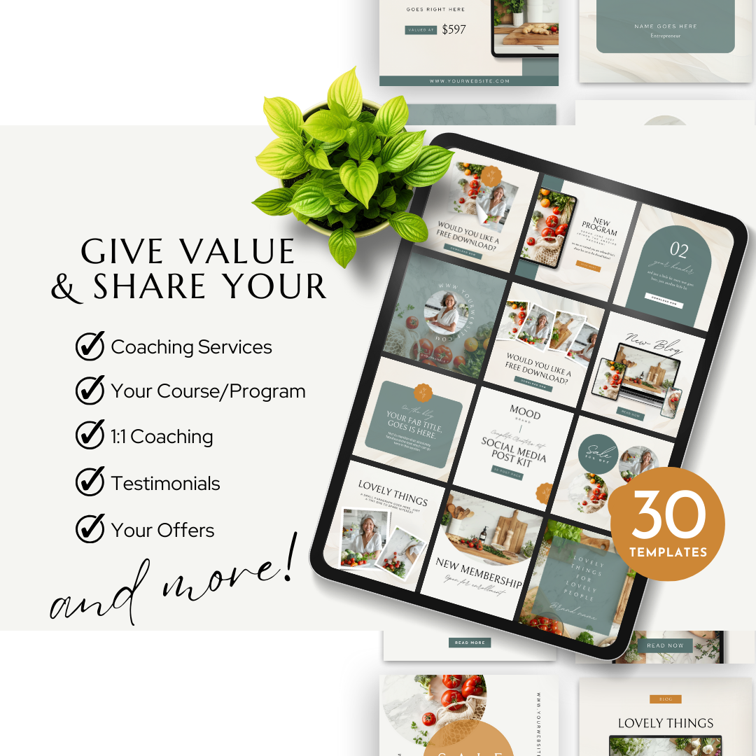 Coaching Social Media Post Kit - Health Coach