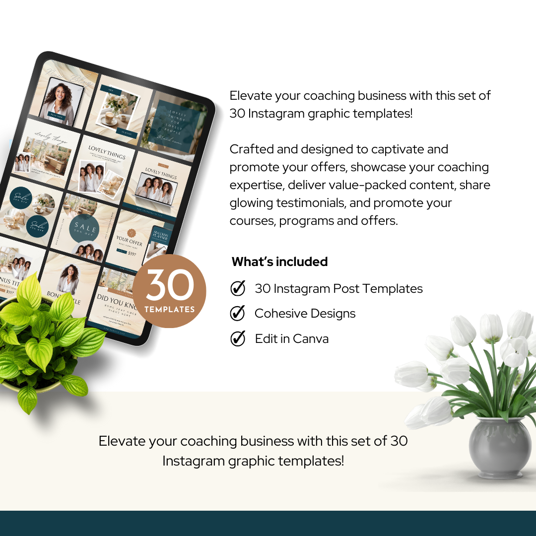 Coaching Social Media Post Kit - Business Coach