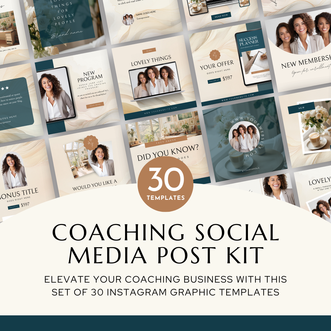 Coaching Social Media Post Kit - Business Coach