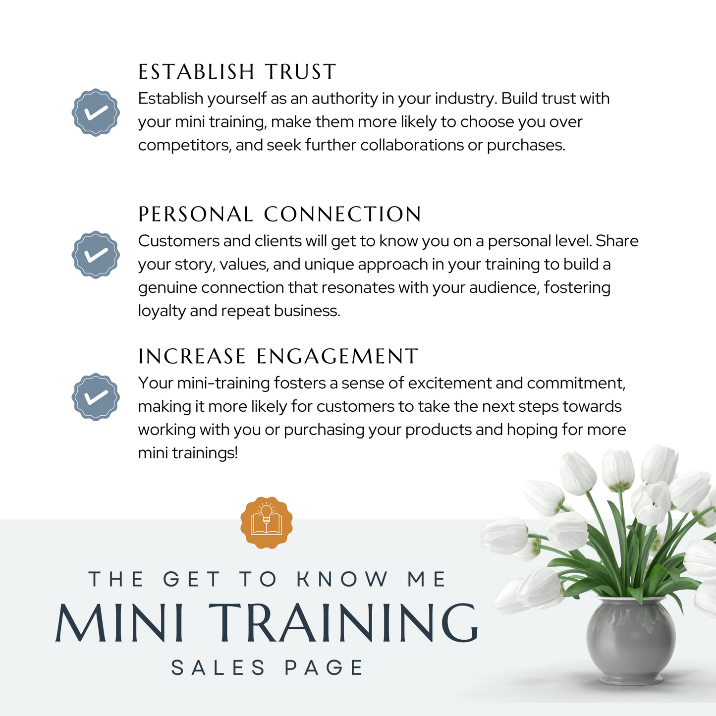 Get to Know Me Mini Training Sales Page for Systeme.io