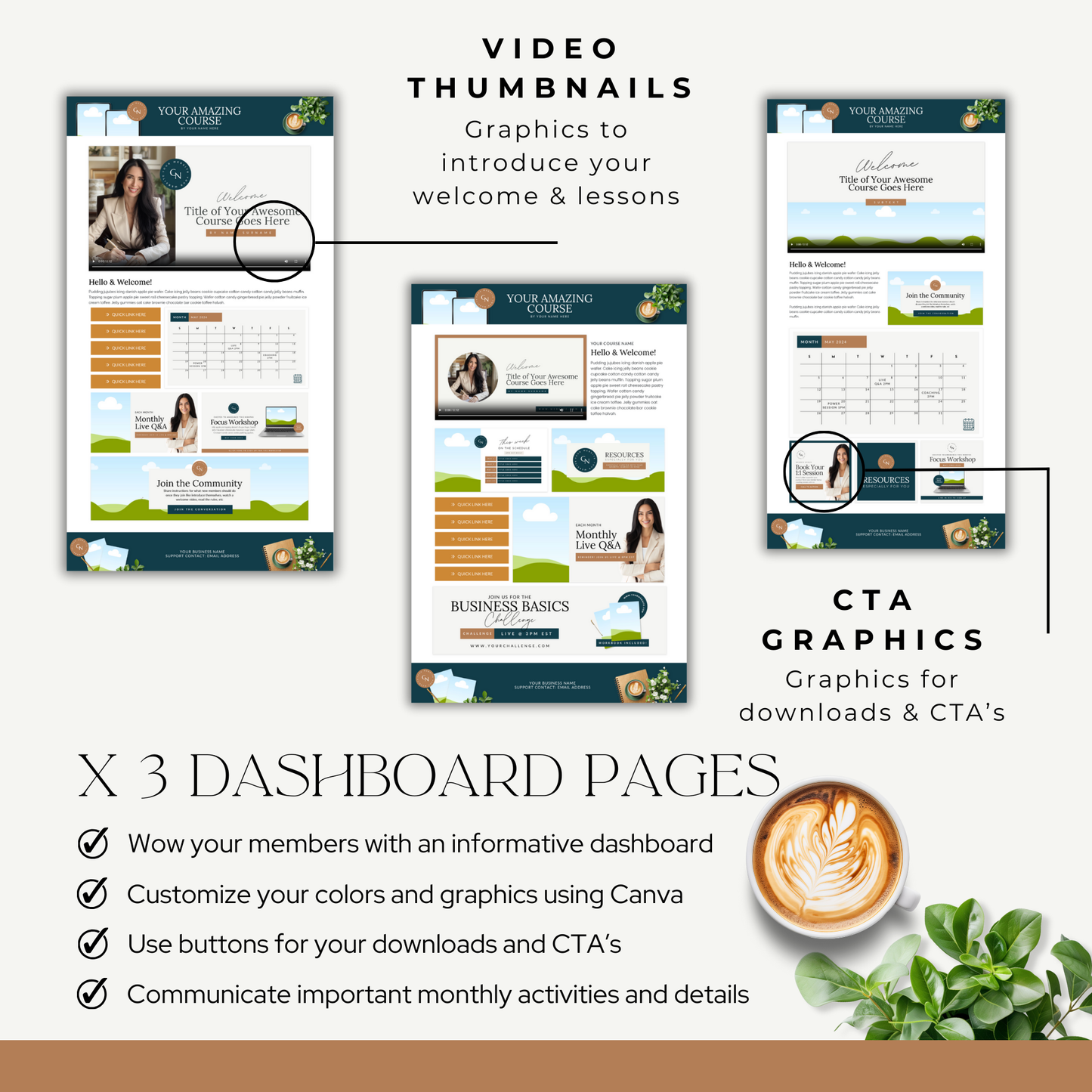 Systeme.io Course Portal Template