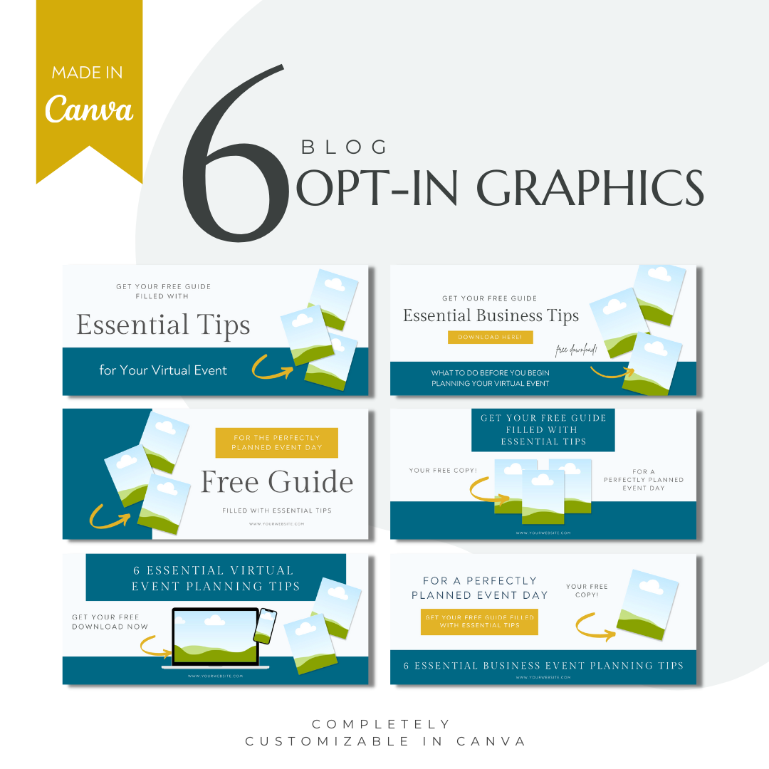 6 Blog Lead Magnet Opt-In Templates