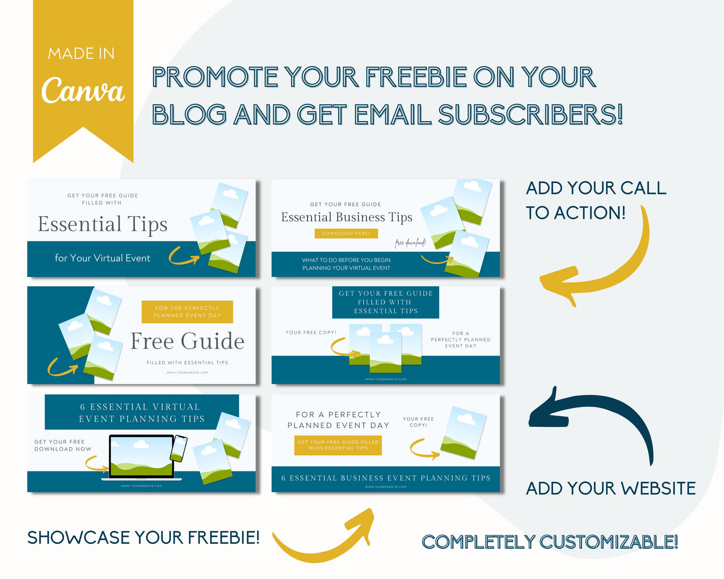 6 Blog Lead Magnet Opt-In Templates