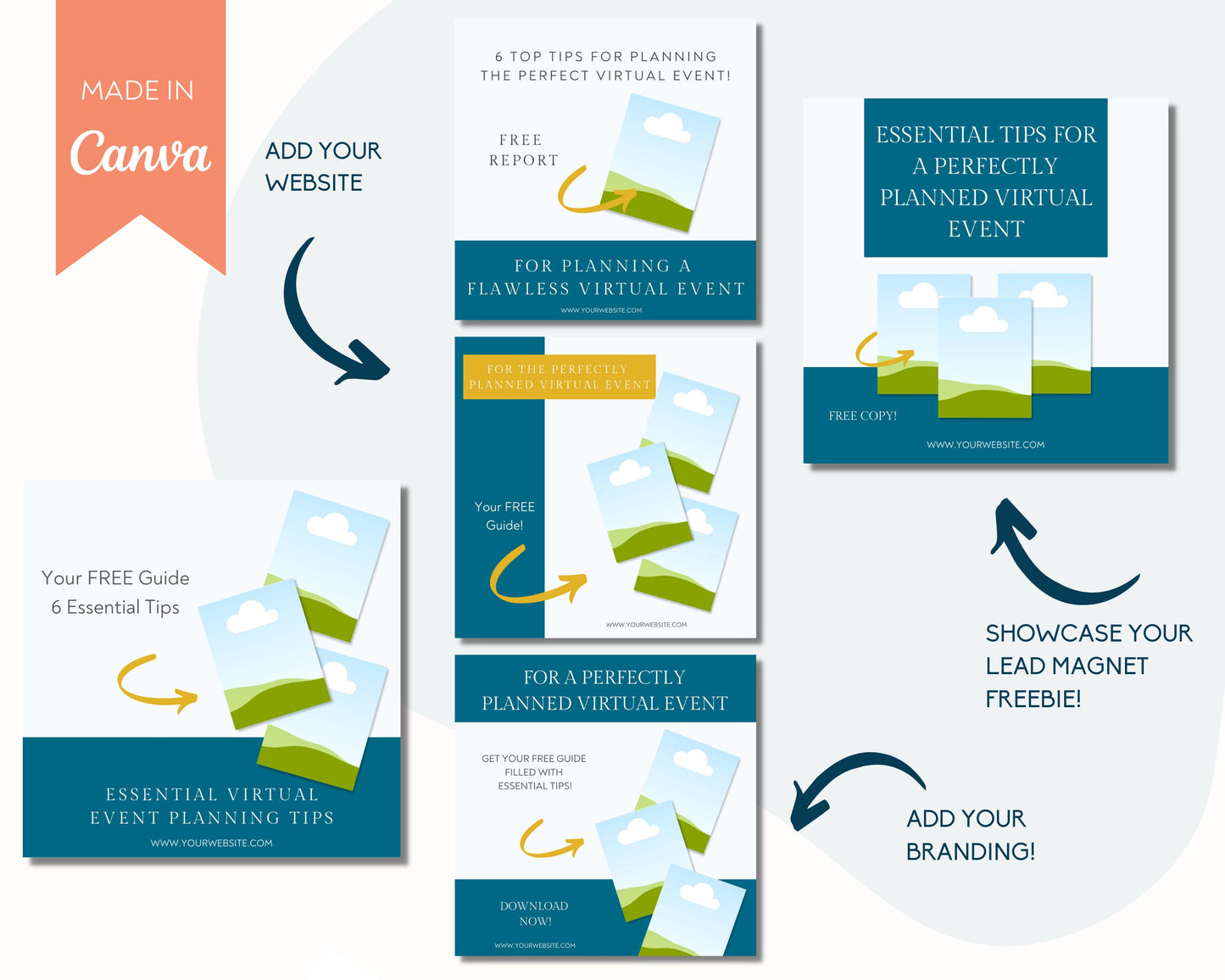 5 Instagram Lead Magnet Opt In Templates