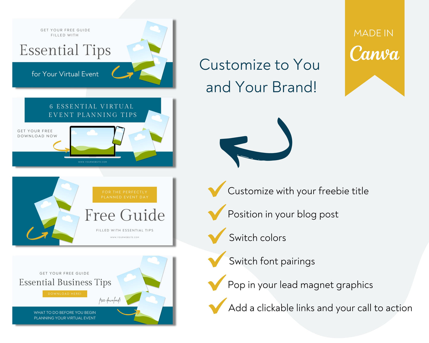 6 Blog Lead Magnet Opt-In Templates