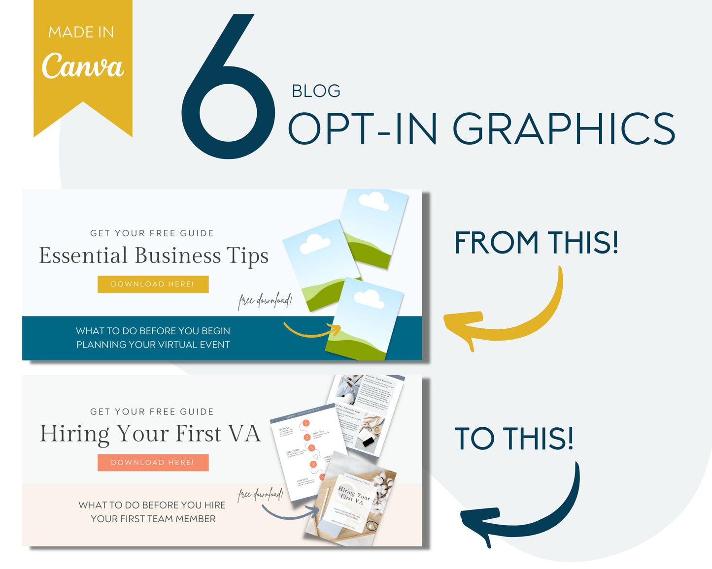 6 Blog Lead Magnet Opt-In Templates