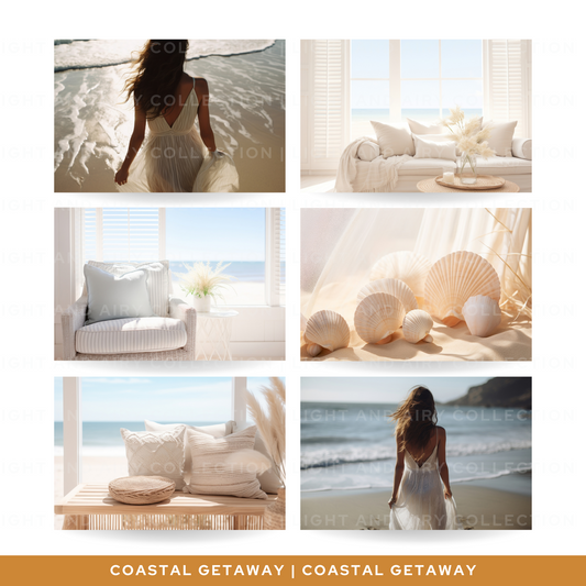16 Styled Stock Images | Coastal Getaway Collection
