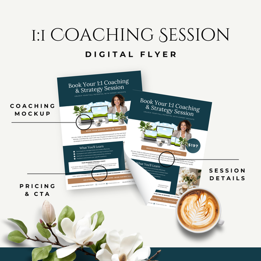 Coaching Session Digital Flyer