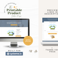 Printable Product Sales Page for Systeme.io | Blue & Yellow