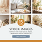 15 Styled Stock Images | Light and Airy Neutral Floral