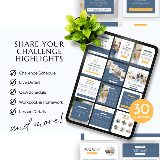 5 Day Challenge Social Post Kit